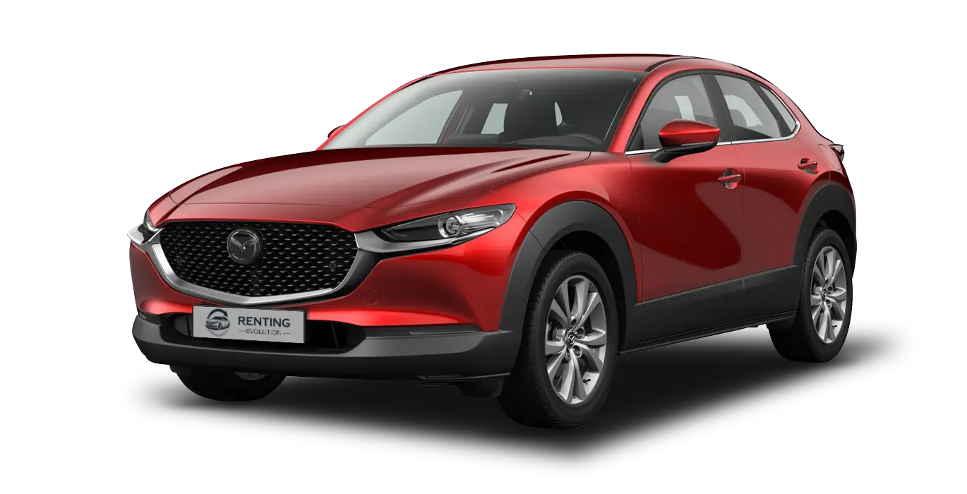 MAZDA-CX-30-2.5L-e-SYACTIV-G-MHEV-103kW-AT-Centre-line-sin-fondo-principal-rojo-evolution