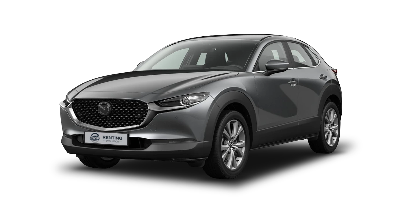 MAZDA-CX-30-e-SKYACT-G-MHEV-Centre-Line-II-sin-fondo-principal-gris-evolution