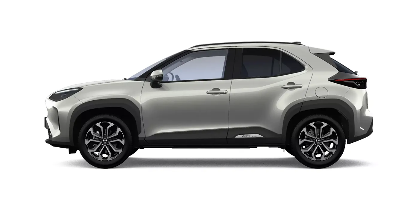 TOYOTA-Yaris-Cross-130H-e-CVT-5P-Active-lateral-gris-claro